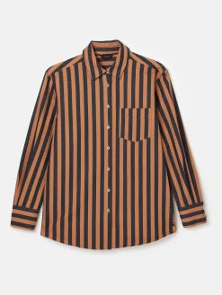 Amilla Navy & Tan Stripe Shirt<Joules Outlet