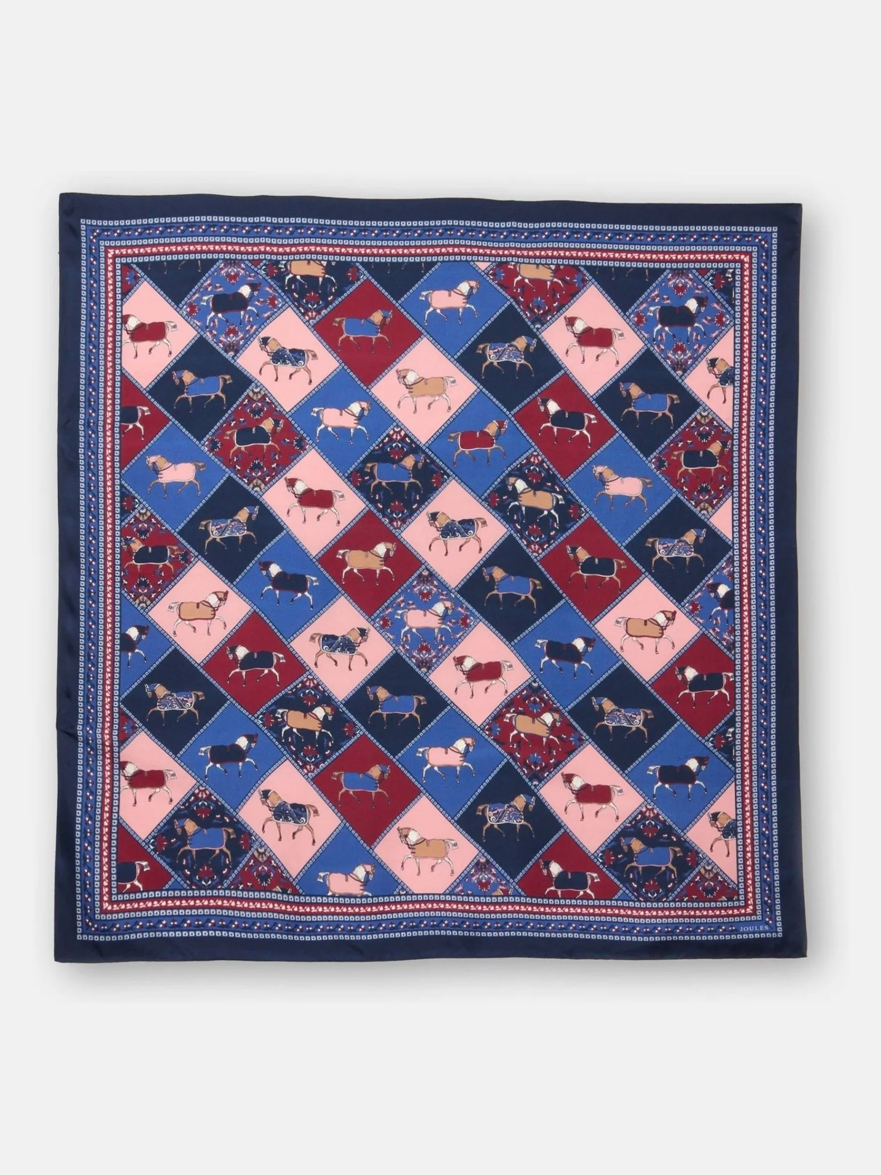 Bloomfield Square Silk Scarf<Joules Sale