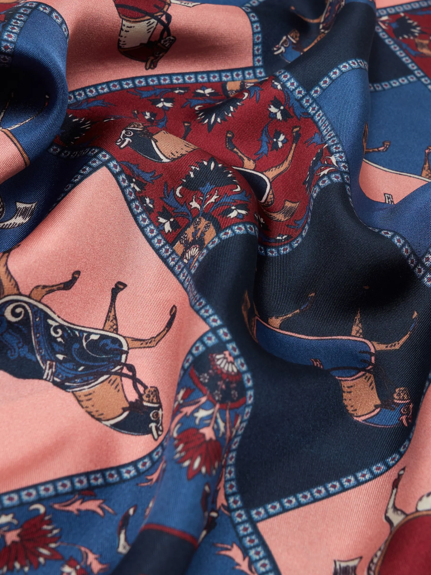 Bloomfield Square Silk Scarf<Joules Sale