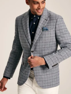 Check Slim Fit Suit Blazer<Joules Hot