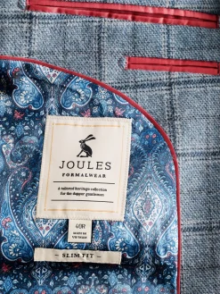 Check Slim Fit Suit Blazer<Joules Hot
