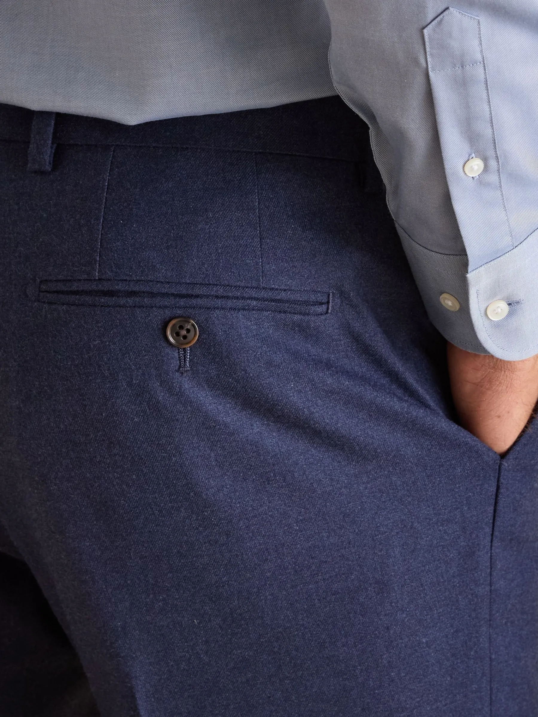 Slim Fit Flannel Suit Trousers<Joules Clearance