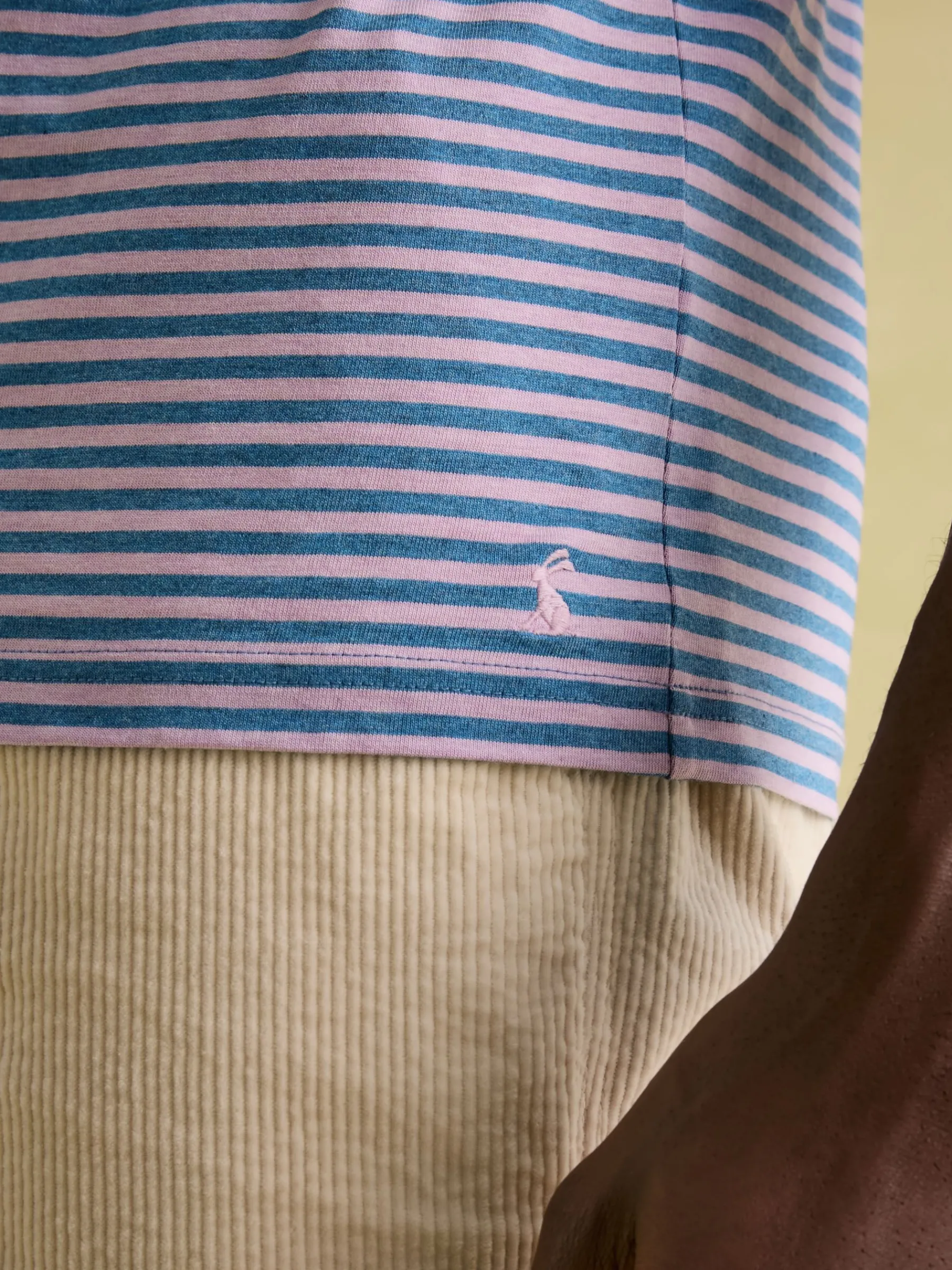 Boathouse Pink Stripe Jersey Crew Neck T-Shirt<Joules Hot