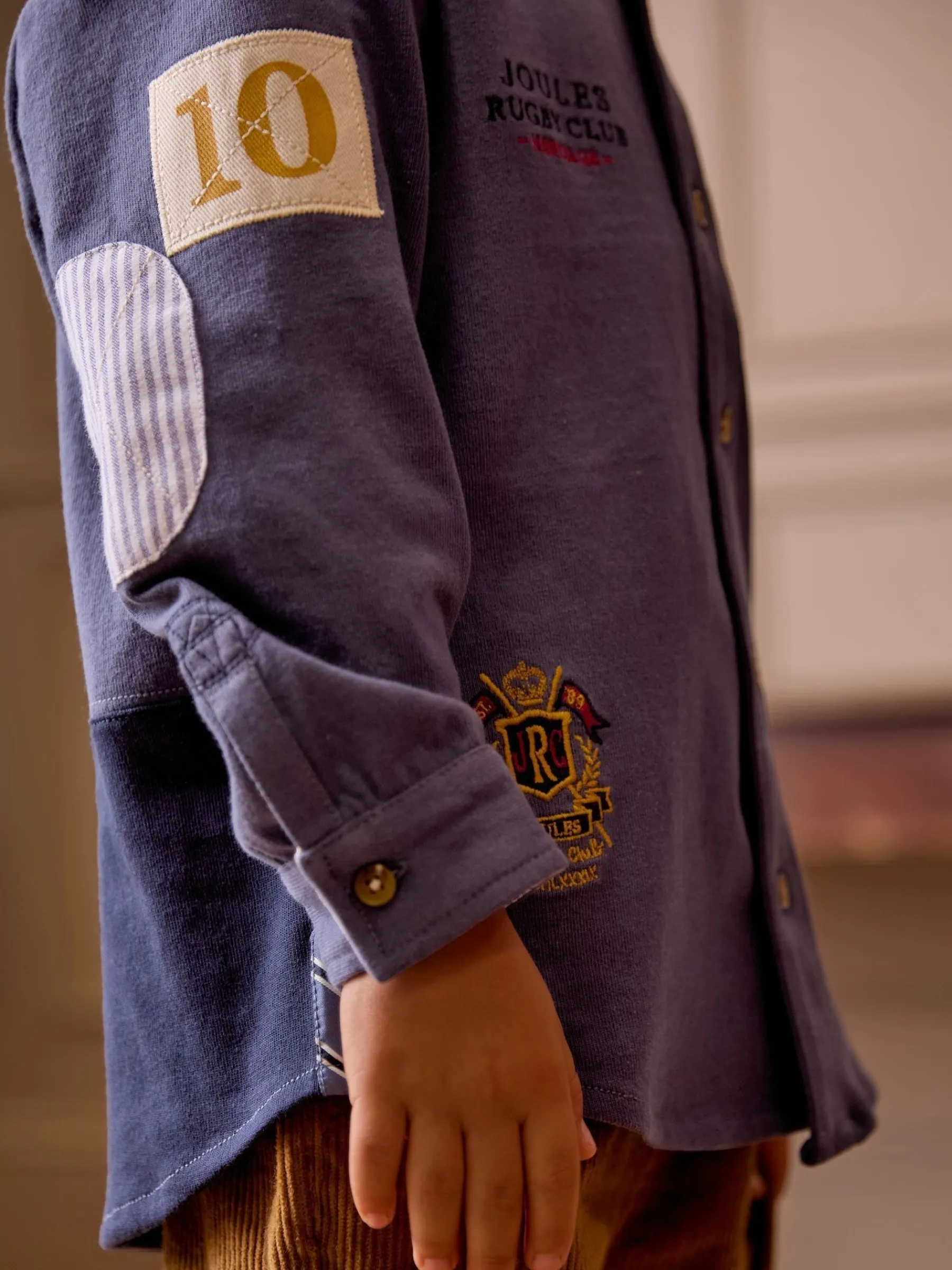 Boys' Emmett Embroidered and Embellished Shirt<Joules Clearance