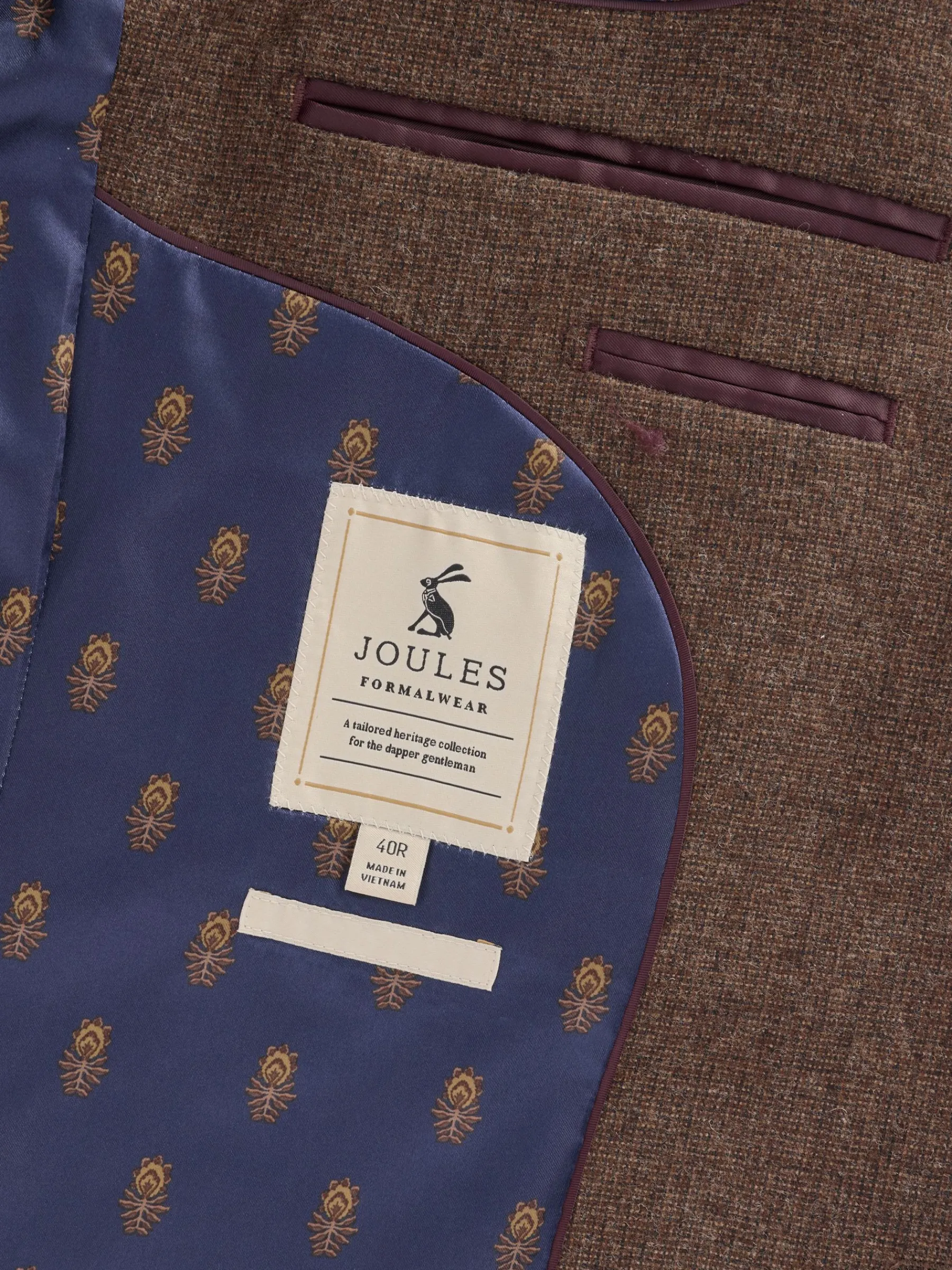 Slim Fit Texture Suit Jacket<Joules Online