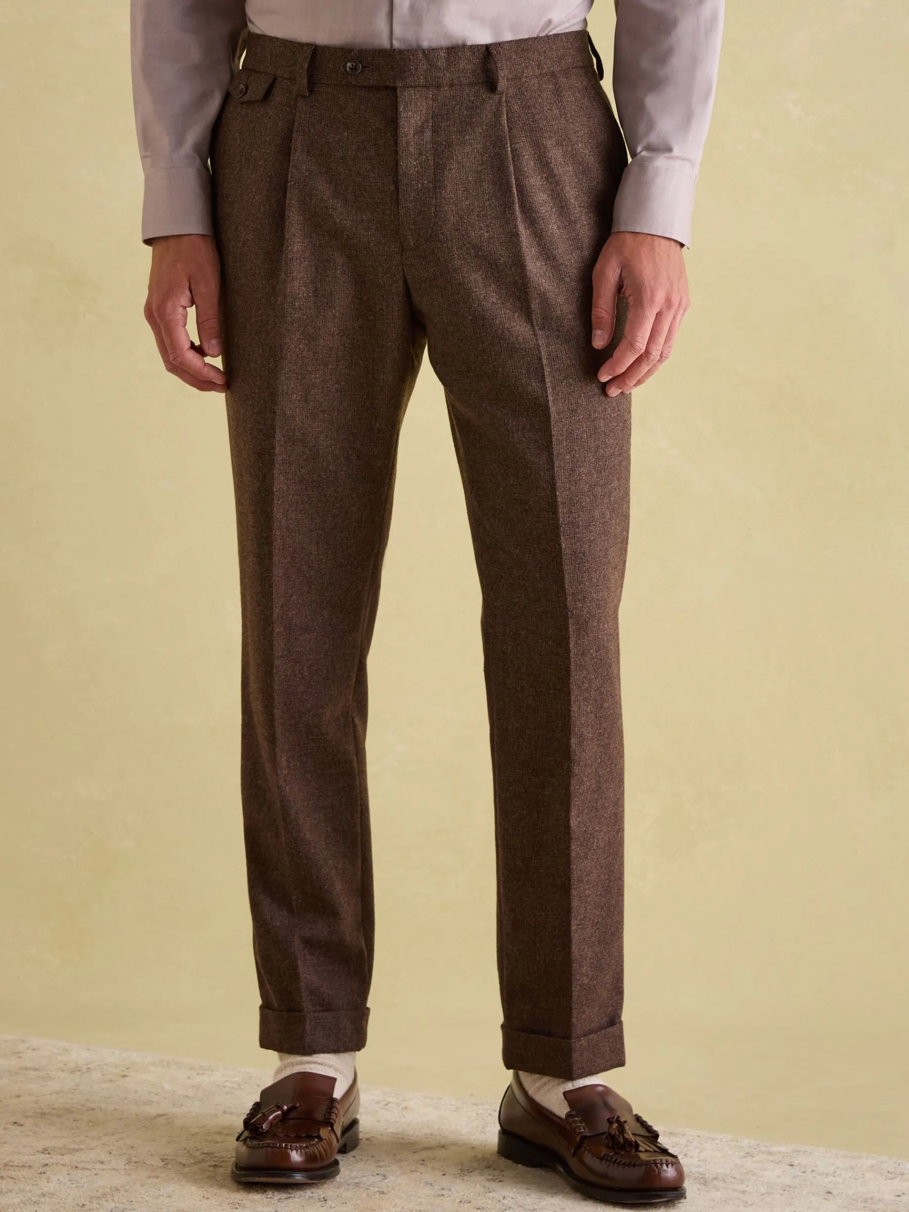 Slim Fit Texture Suit Trousers<Joules