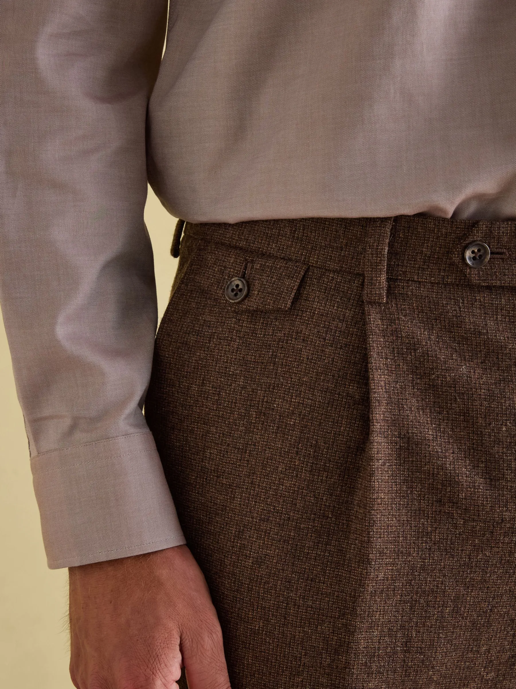 Slim Fit Texture Suit Trousers<Joules