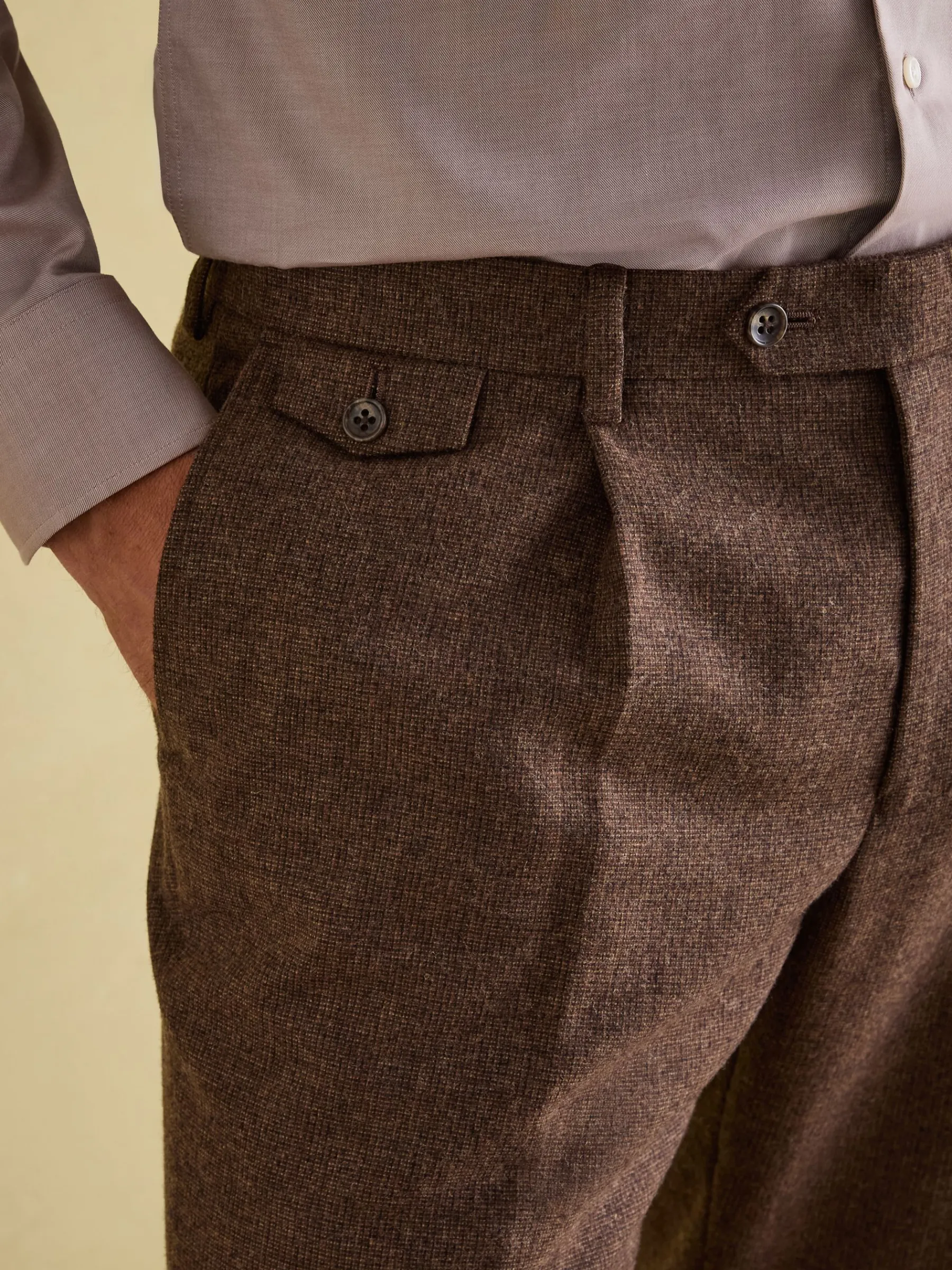 Slim Fit Texture Suit Trousers<Joules