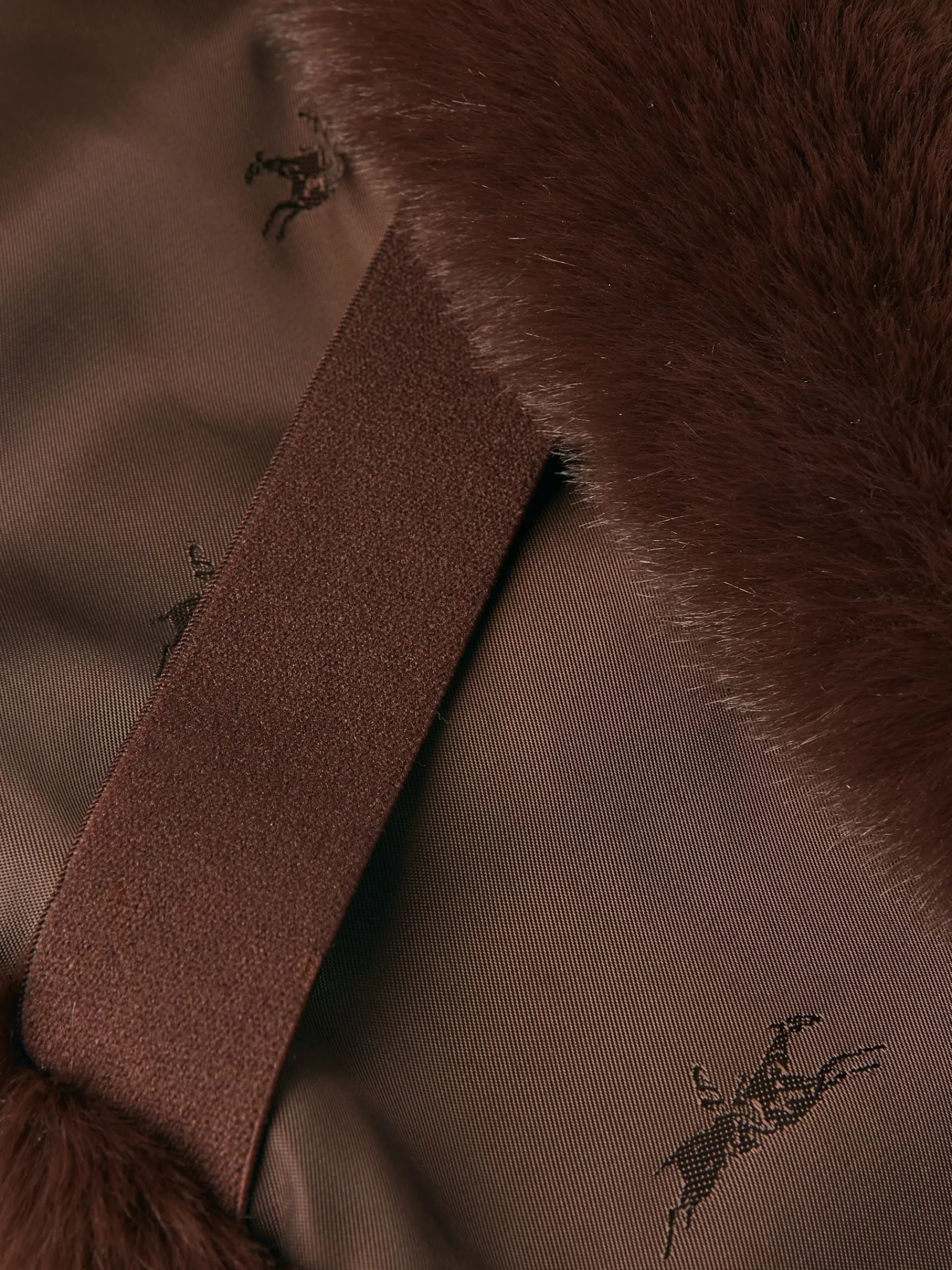 Callcott Chocolate Brown Faux Fur Scarf<Joules Sale