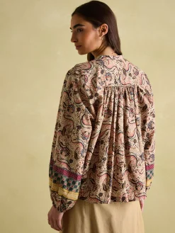 Cecilia Button Down Blouse<Joules