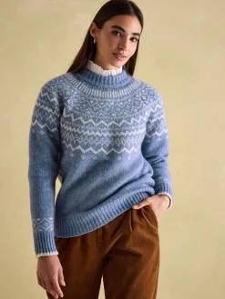 Charlotte Crew Neck Fair Isle Jumper<Joules Outlet