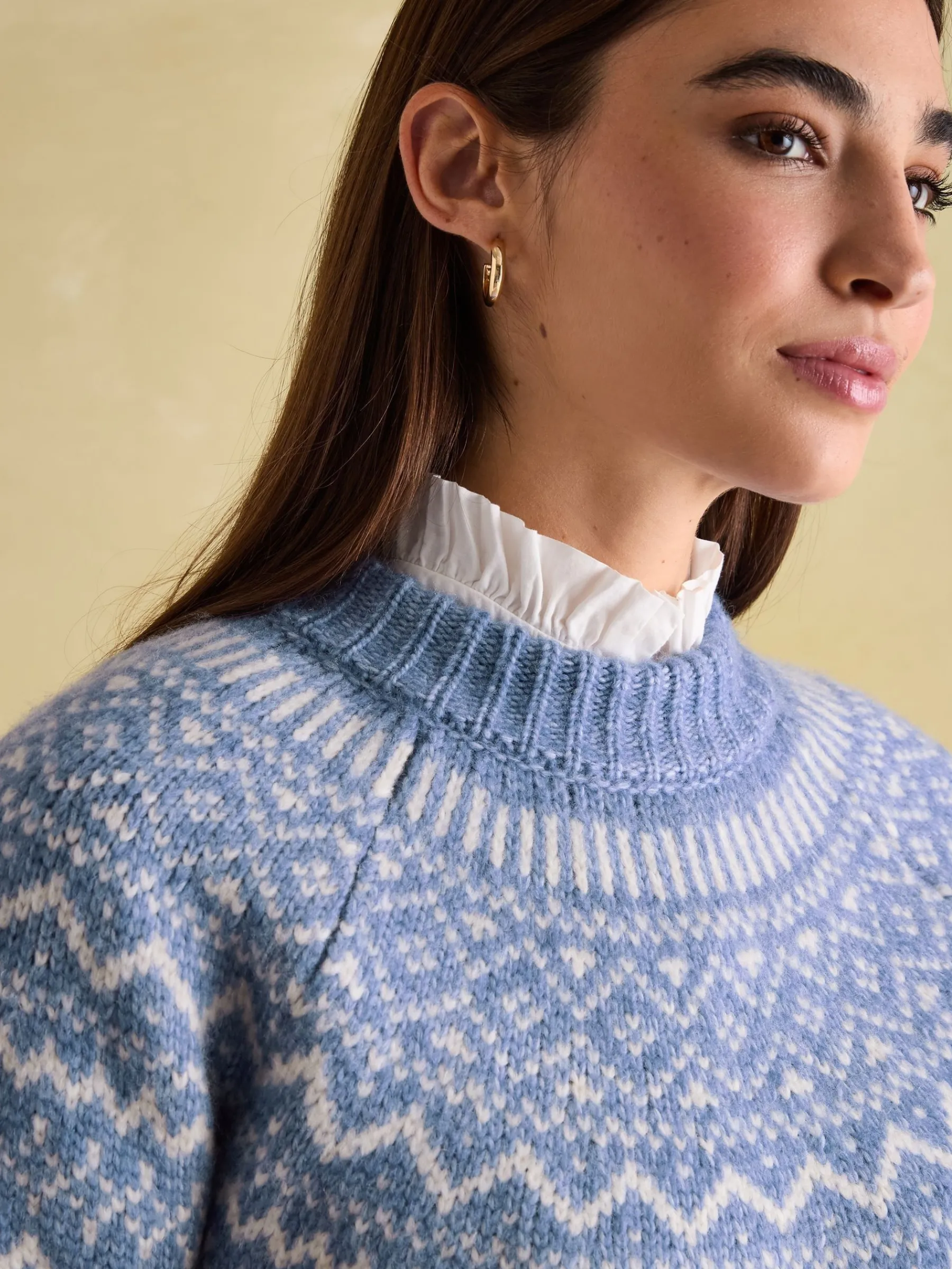 Charlotte Crew Neck Fair Isle Jumper<Joules Outlet