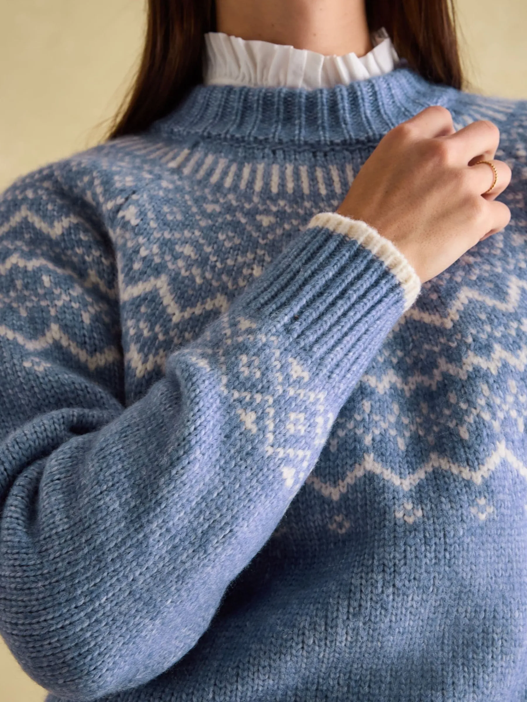 Charlotte Crew Neck Fair Isle Jumper<Joules Outlet