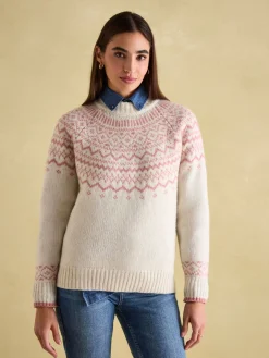 Charlotte Crew Neck Fair Isle Jumper<Joules Sale
