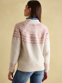 Charlotte Crew Neck Fair Isle Jumper<Joules Sale