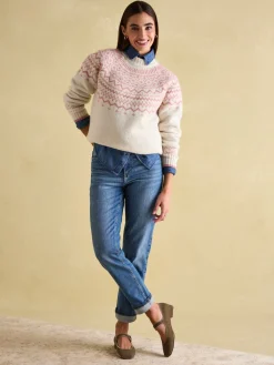 Charlotte Crew Neck Fair Isle Jumper<Joules Sale