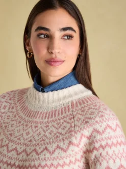 Charlotte Crew Neck Fair Isle Jumper<Joules Sale