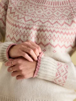 Charlotte Crew Neck Fair Isle Jumper<Joules Sale
