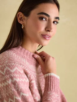 Charlotte Crew Neck Fair Isle Jumper<Joules Online