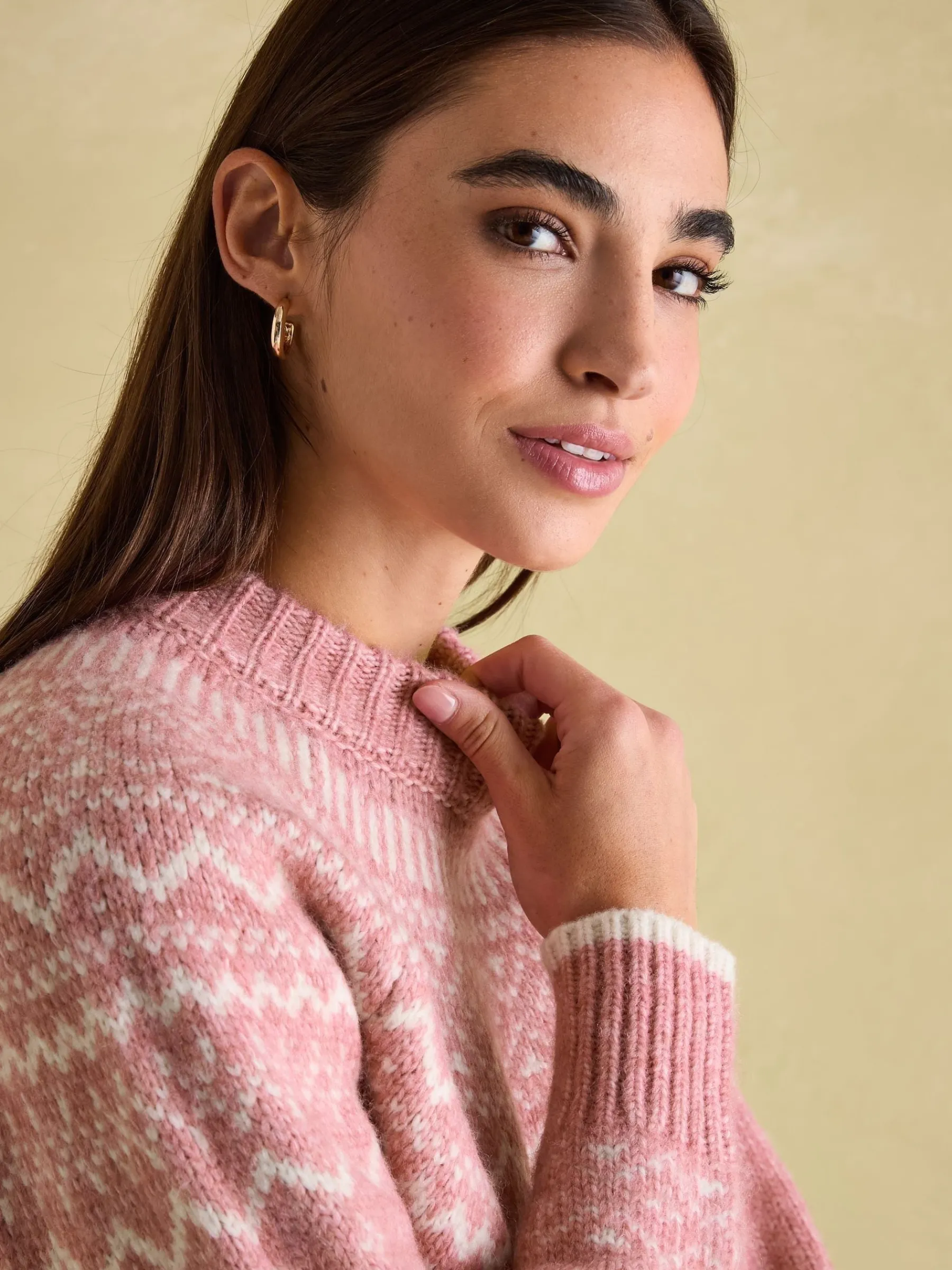 Charlotte Crew Neck Fair Isle Jumper<Joules Online
