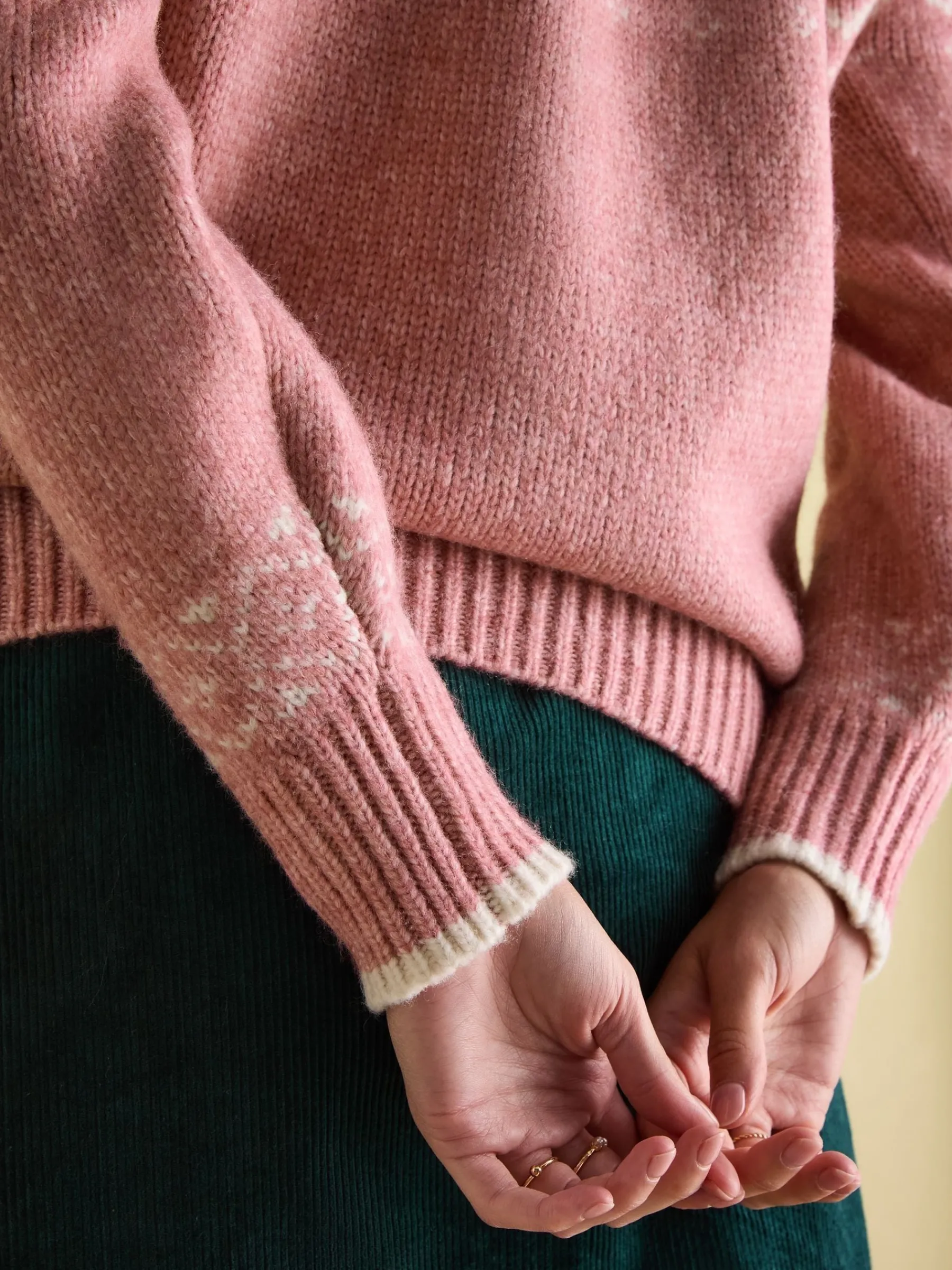Charlotte Crew Neck Fair Isle Jumper<Joules Online