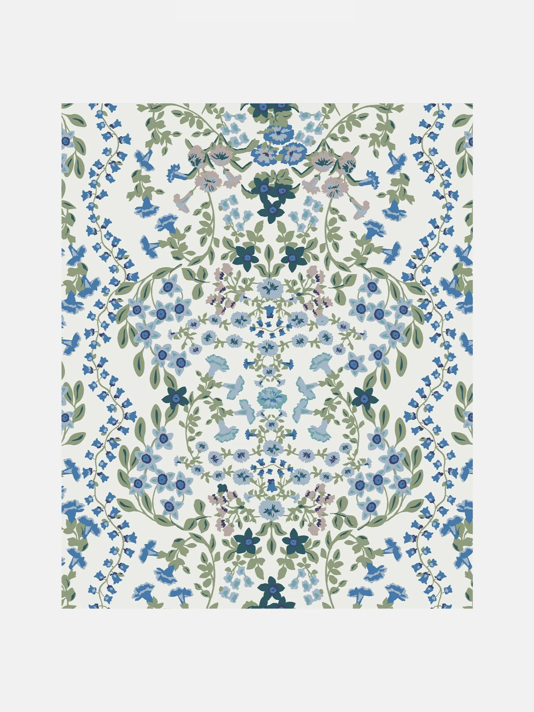 Symmetrical Trellis Ditsy 10M Wallpaper<Joules Online