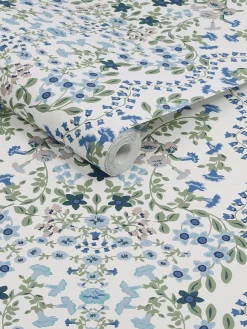 Symmetrical Trellis Ditsy 10M Wallpaper<Joules Online