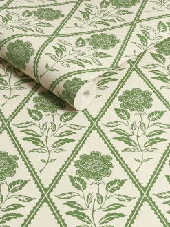 Juliette Floral Print 10M Wallpaper<Joules Clearance