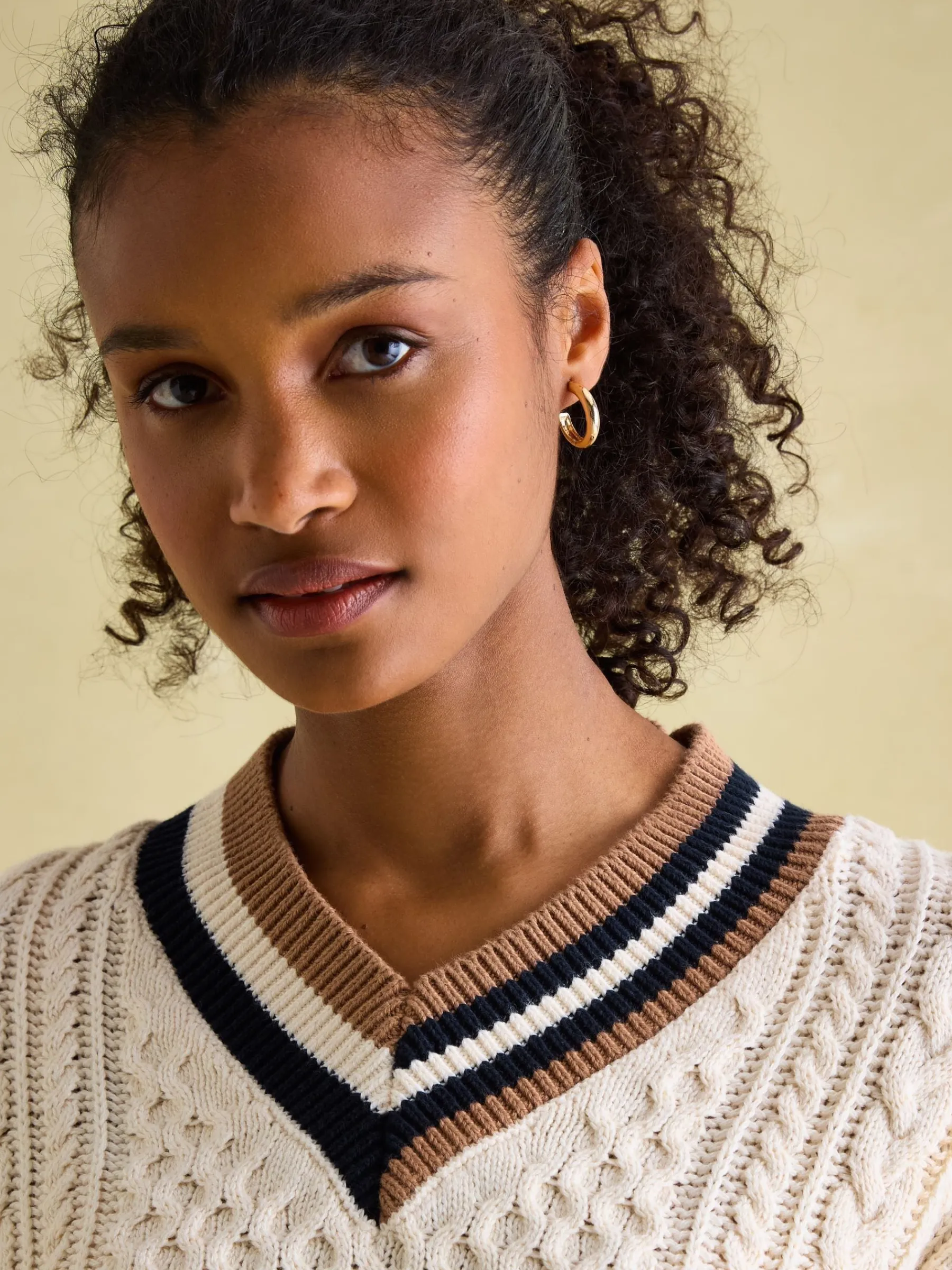 Dawson Cable Knit Cricket Jumper<Joules Hot