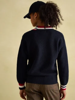 Dawson Cable Knit Cricket Jumper<Joules New