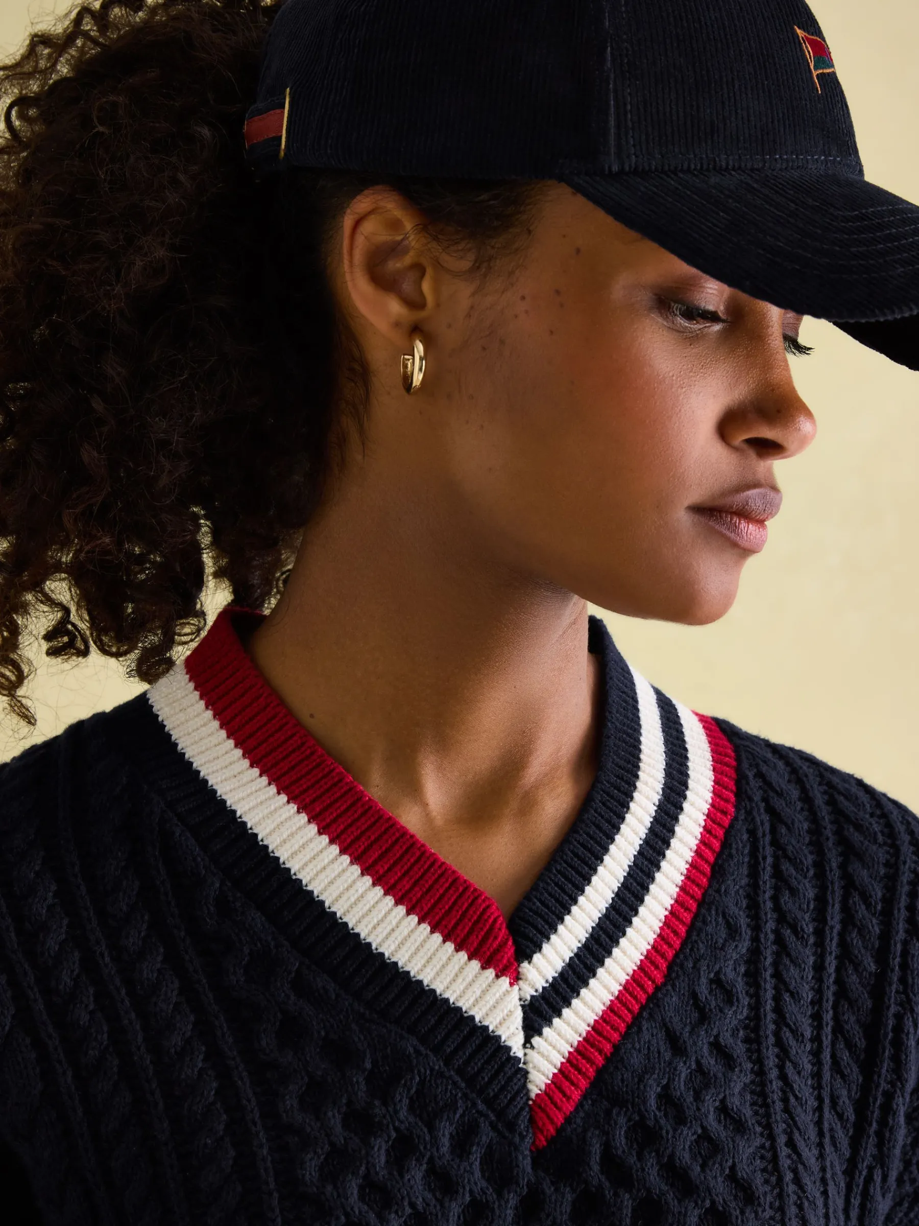 Dawson Cable Knit Cricket Jumper<Joules New