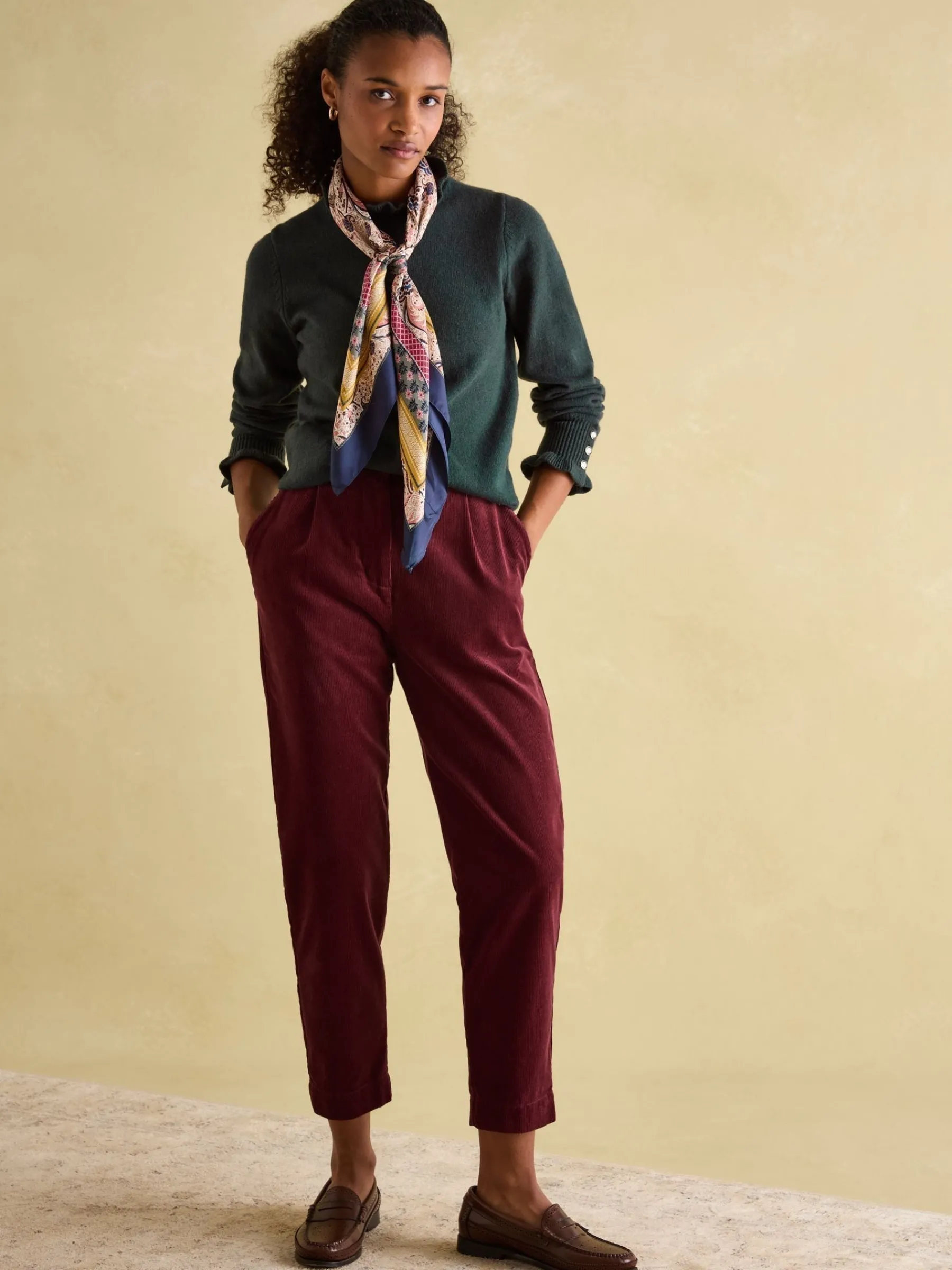 Edith Frill Neck Jumper<Joules
