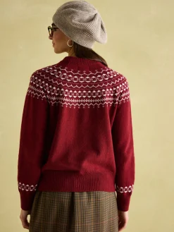 Eve Festive Fair Isle Jumper<Joules Hot