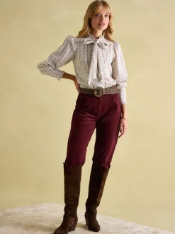 Everly Tie Neck Blouse<Joules Clearance