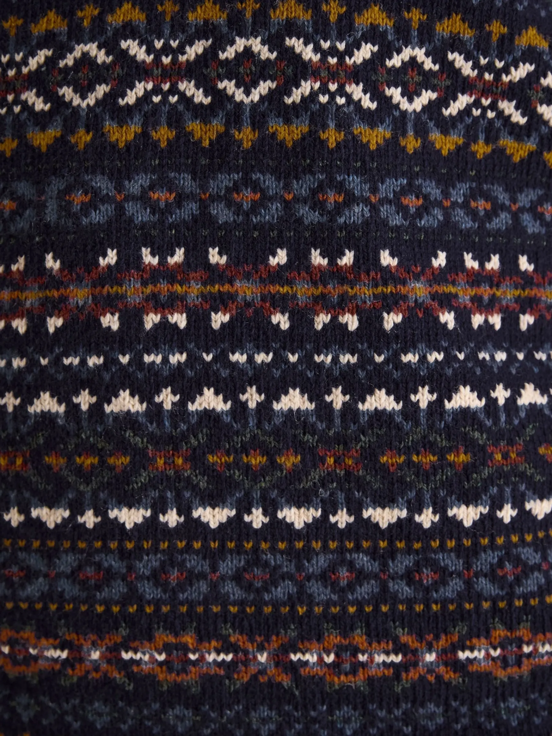 Fair Isle Crew Neck Jumper Contains Merino Wool<Joules Best