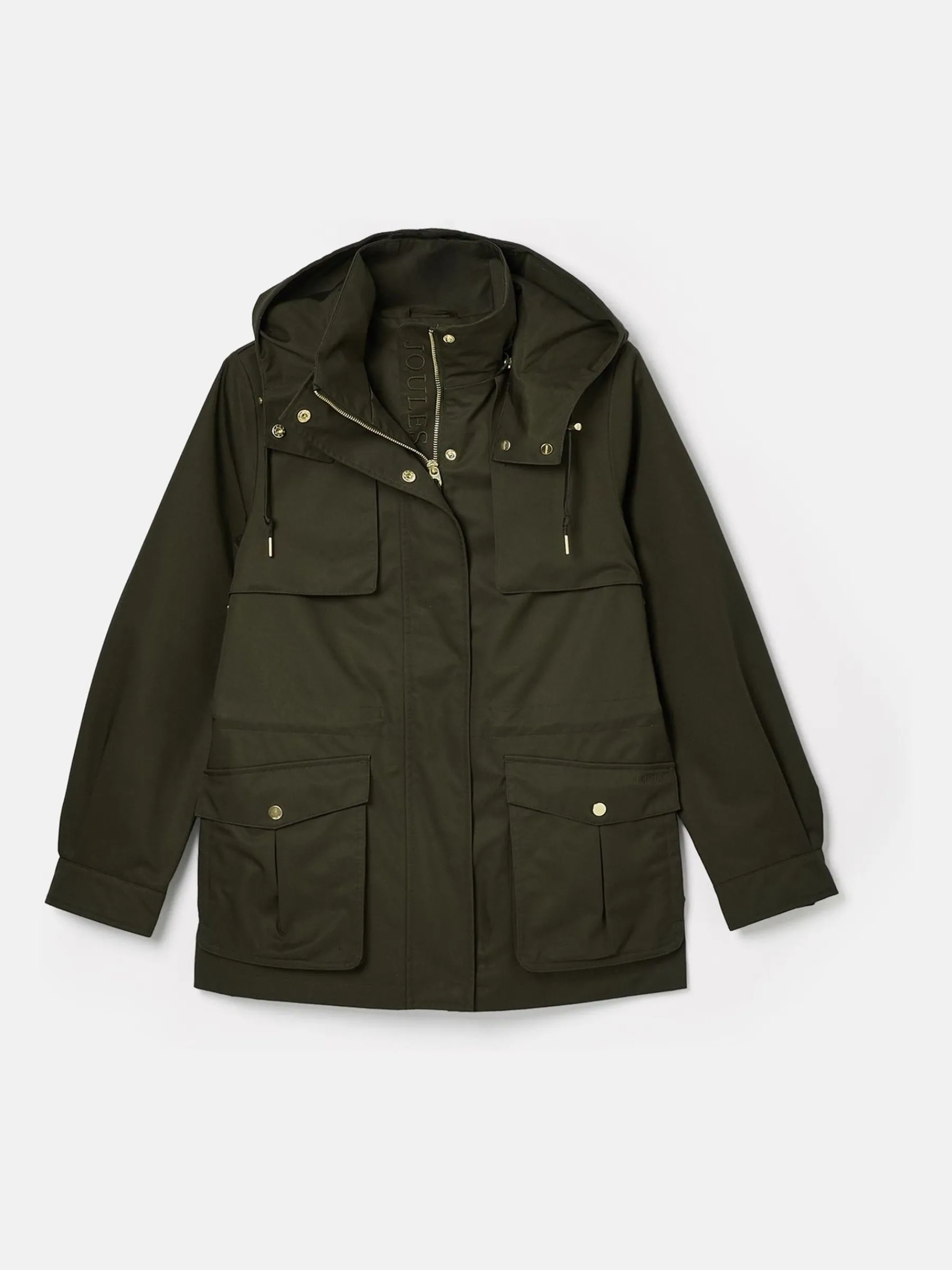 Fairford Khaki Green Waterproof Raincoat with Hood<Joules Discount
