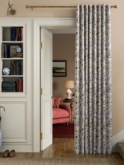 Festival Flowers Set of 2 Cream Multi Blackout Eyelet Curtains<Joules Best