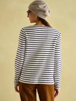 Festive Harbour Boat Neck Breton Top<Joules Online