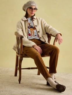 Festive Harbour Boat Neck Breton Top<Joules Online