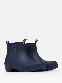 Foxton Navy Blue Neoprene Lined Ankle Wellies<Joules New