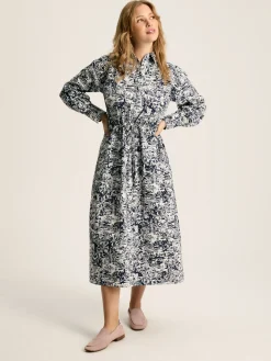 Francesca Tie Waist Shirt Dress<Joules Outlet