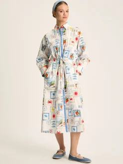 Francesca Tie Waist Shirt Dress<Joules Discount