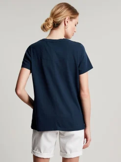 Frankie Navy Blue Crew T-Shirt<Joules Best