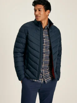 Garrett Navy Blue Showerproof Padded Jacket<Joules Outlet