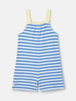 Girls' By The Sea Striped Towelling Playsuit<Joules Hot