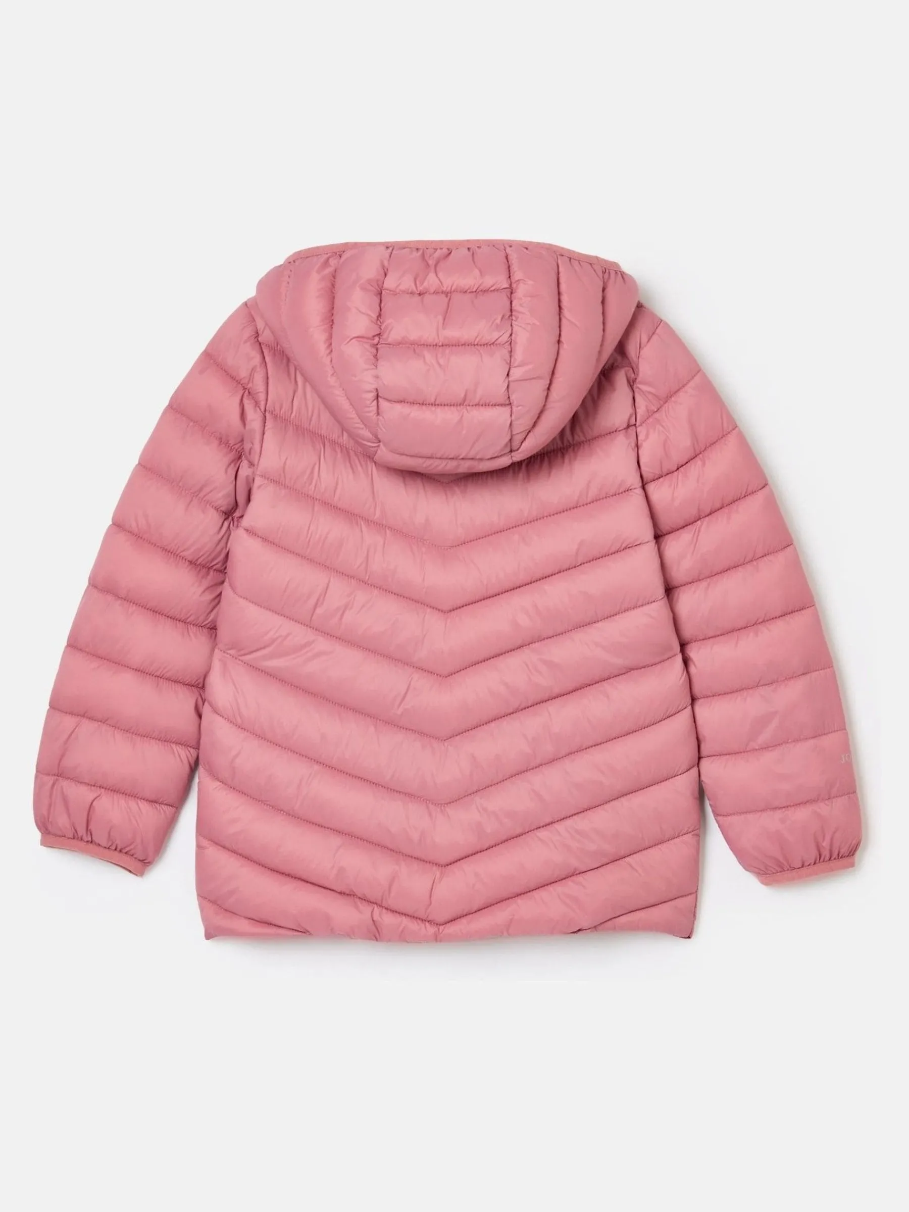 Girls' Kinnaird Light Pink Showerproof Padded Coat<Joules Clearance