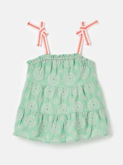 Girls' Playtime Tiered Woven Top<Joules New