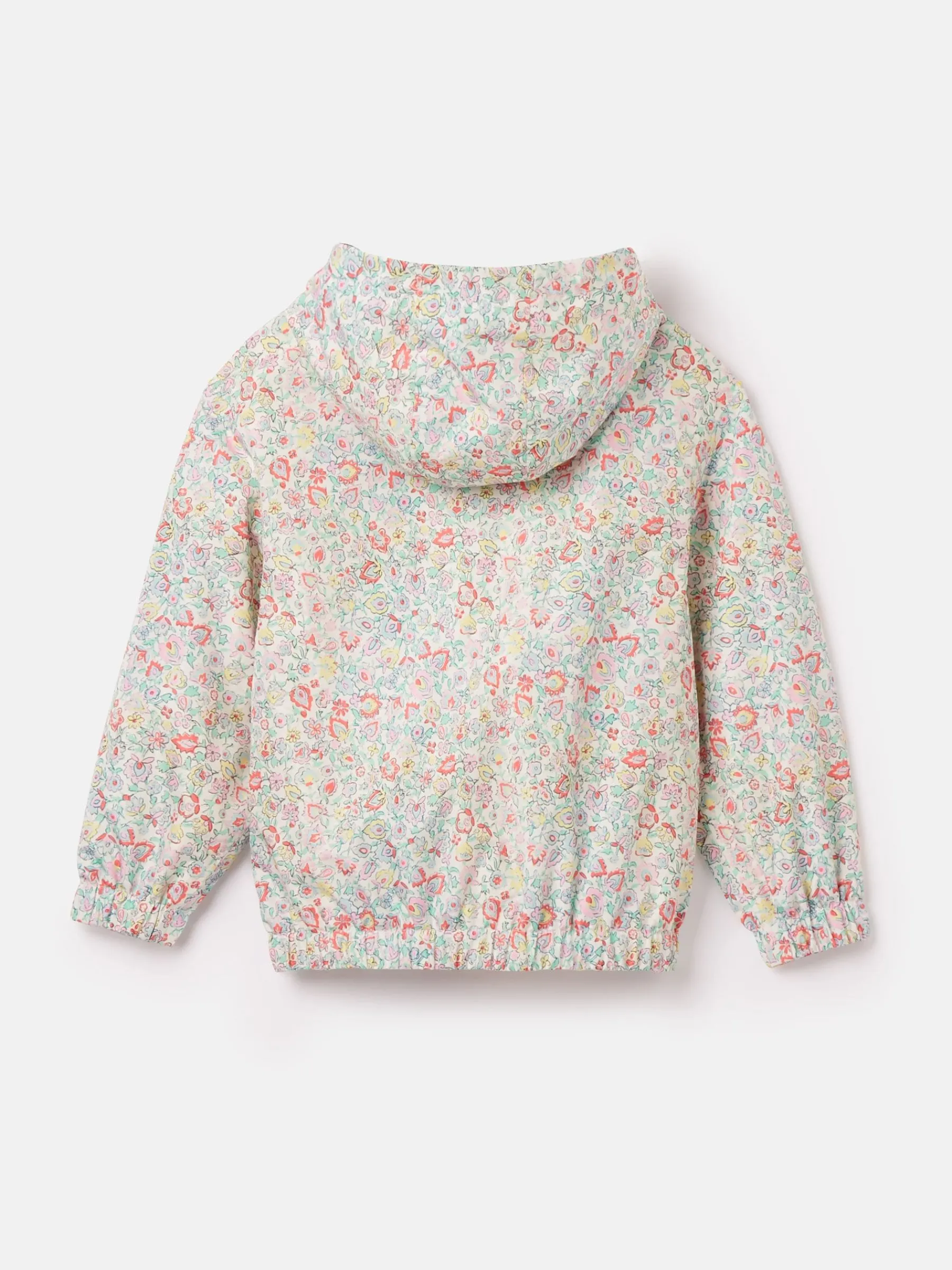 Girls' Windbreaker Multi Floral Waterproof Raincoat<Joules Online