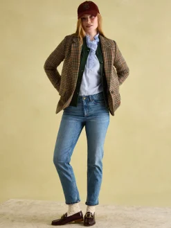Hackmore Relaxed Fit Wool Blend Tweed Blazer<Joules New