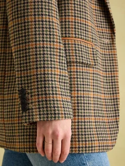 Hackmore Relaxed Fit Wool Blend Tweed Blazer<Joules New
